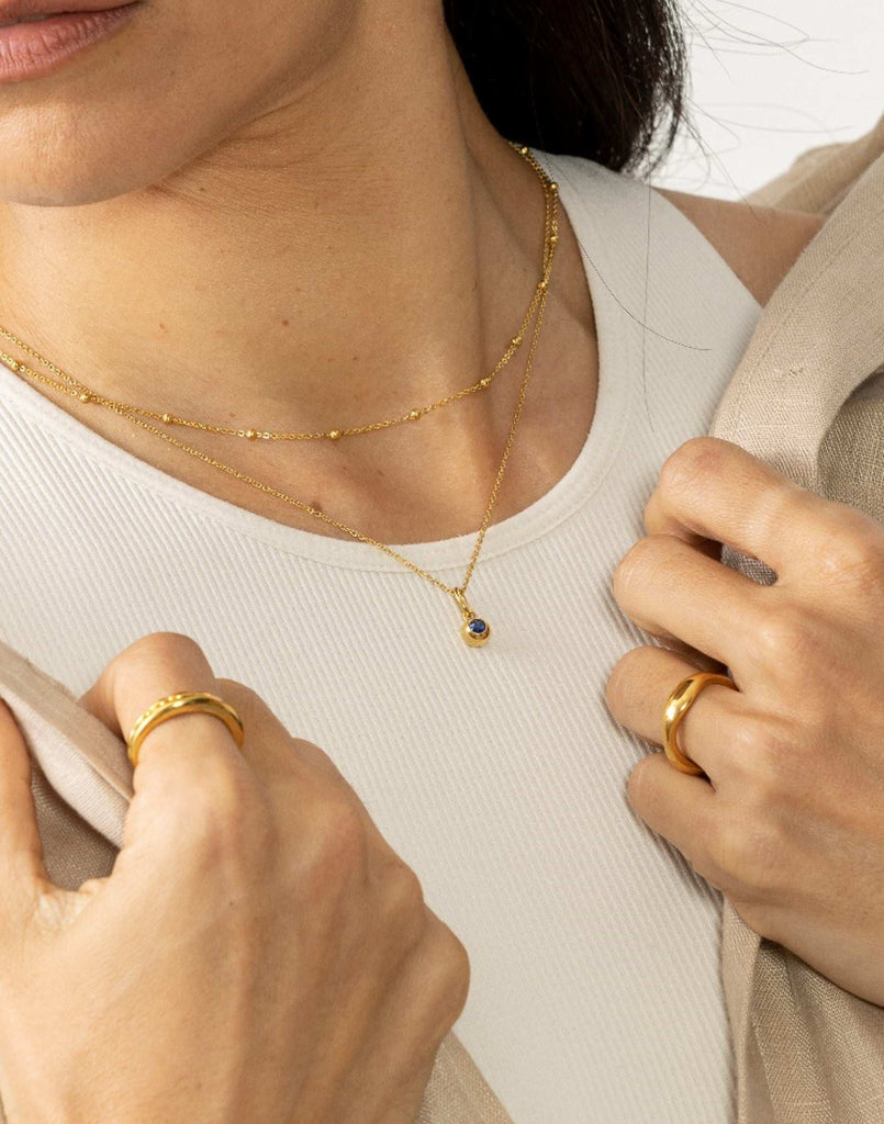 Amara Blue Sapphire Pendant | LUAH Jewelry