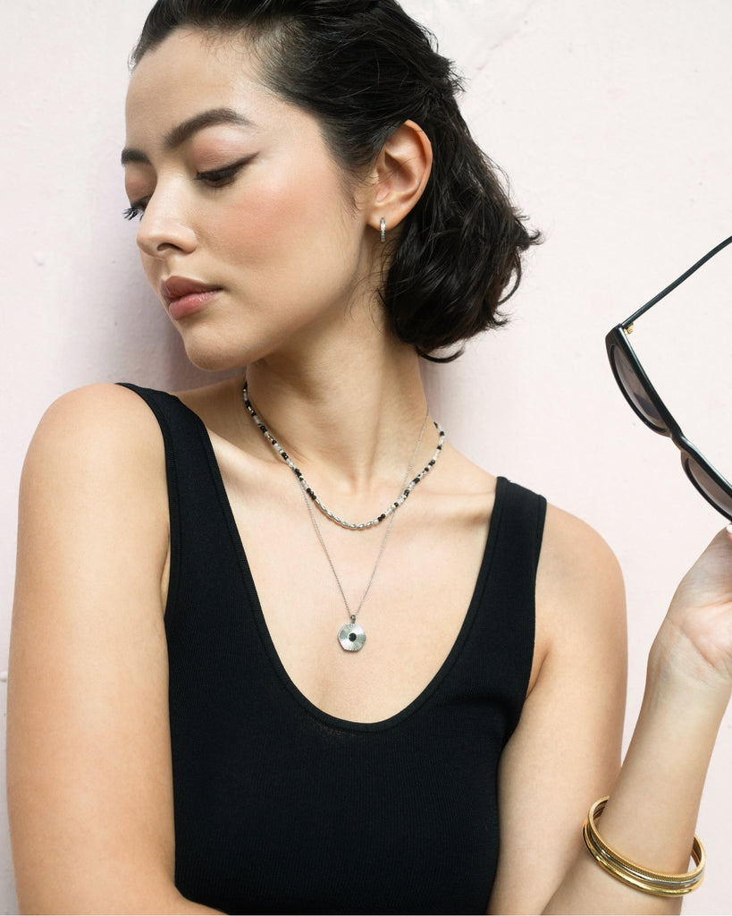 Barley Noir Beaded Necklace