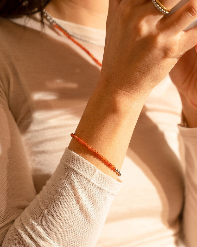 Barley Red Agate Bracelet