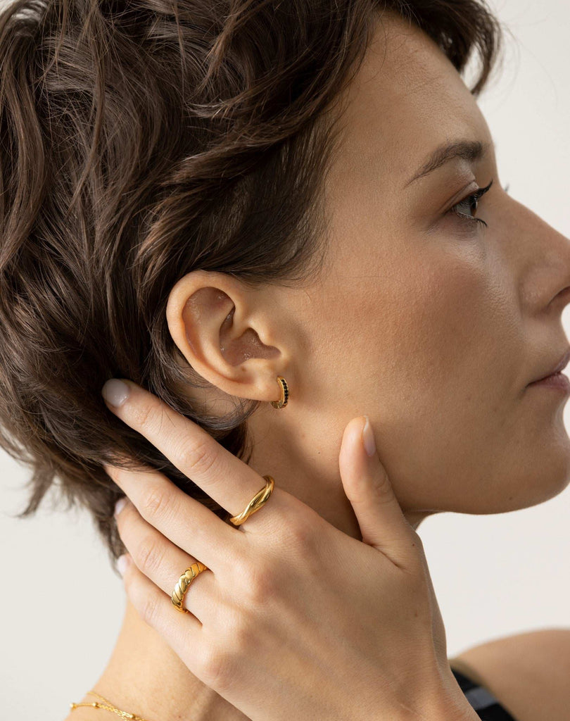 Iris Crystal Huggies | LUAH Jewelry