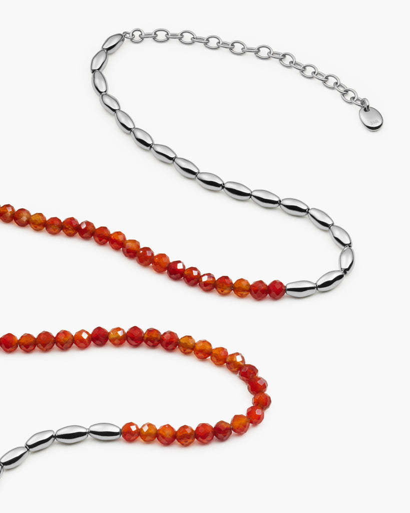 Barley Red Agate Necklace