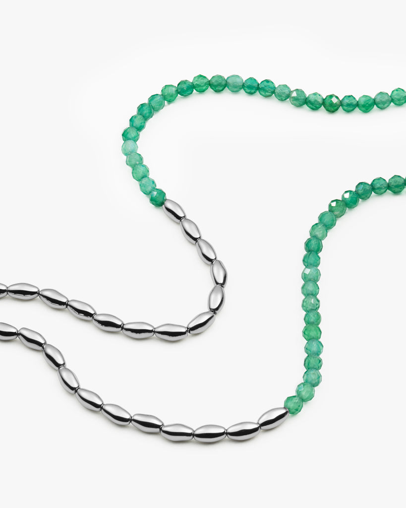 Barley Green Agate Necklace