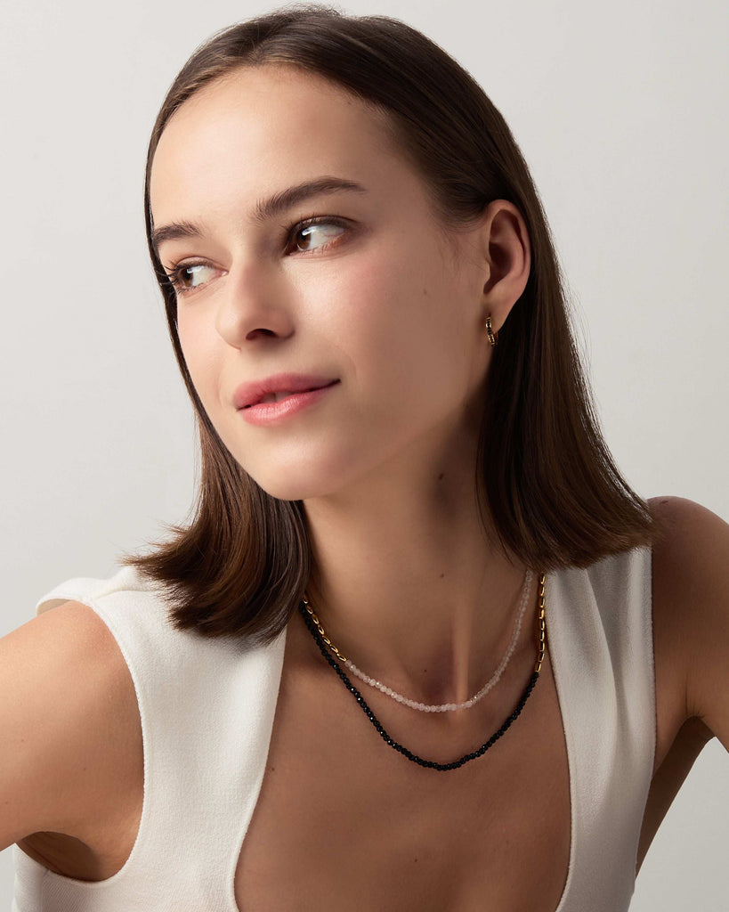 Barley Black Agate Necklace