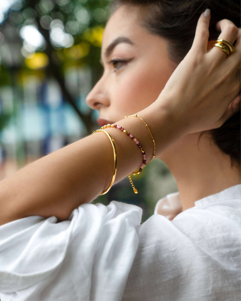 Maeve Textured Bangle