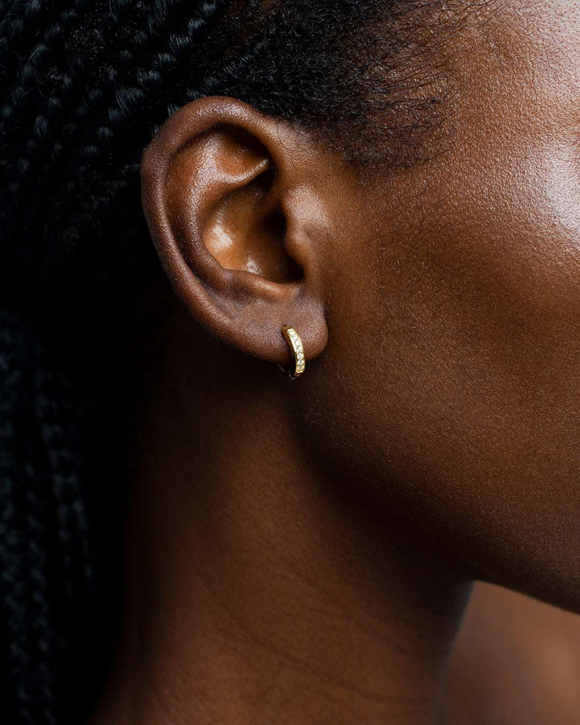 Iris Sapphire Huggies | LUAH Jewelry