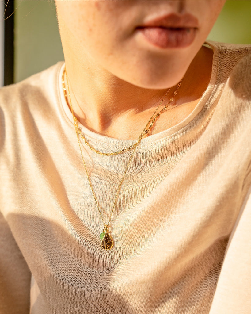 Floret 綠瑪瑙吊墜