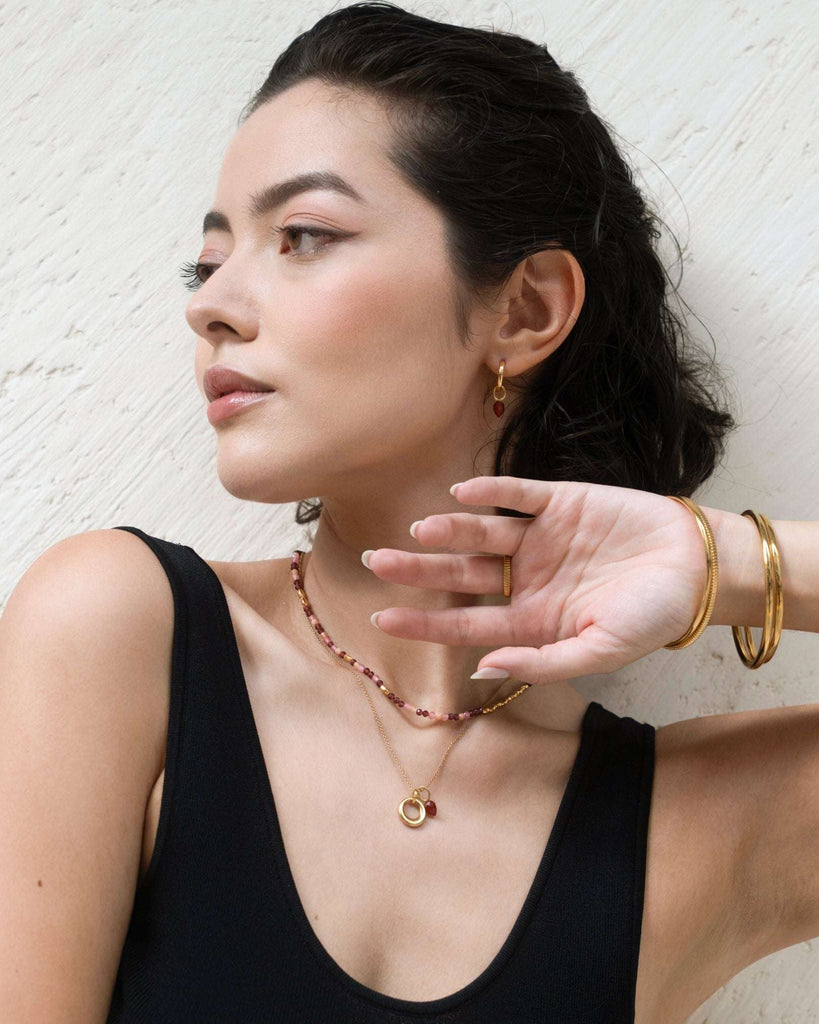 Ines Red Agate Stack