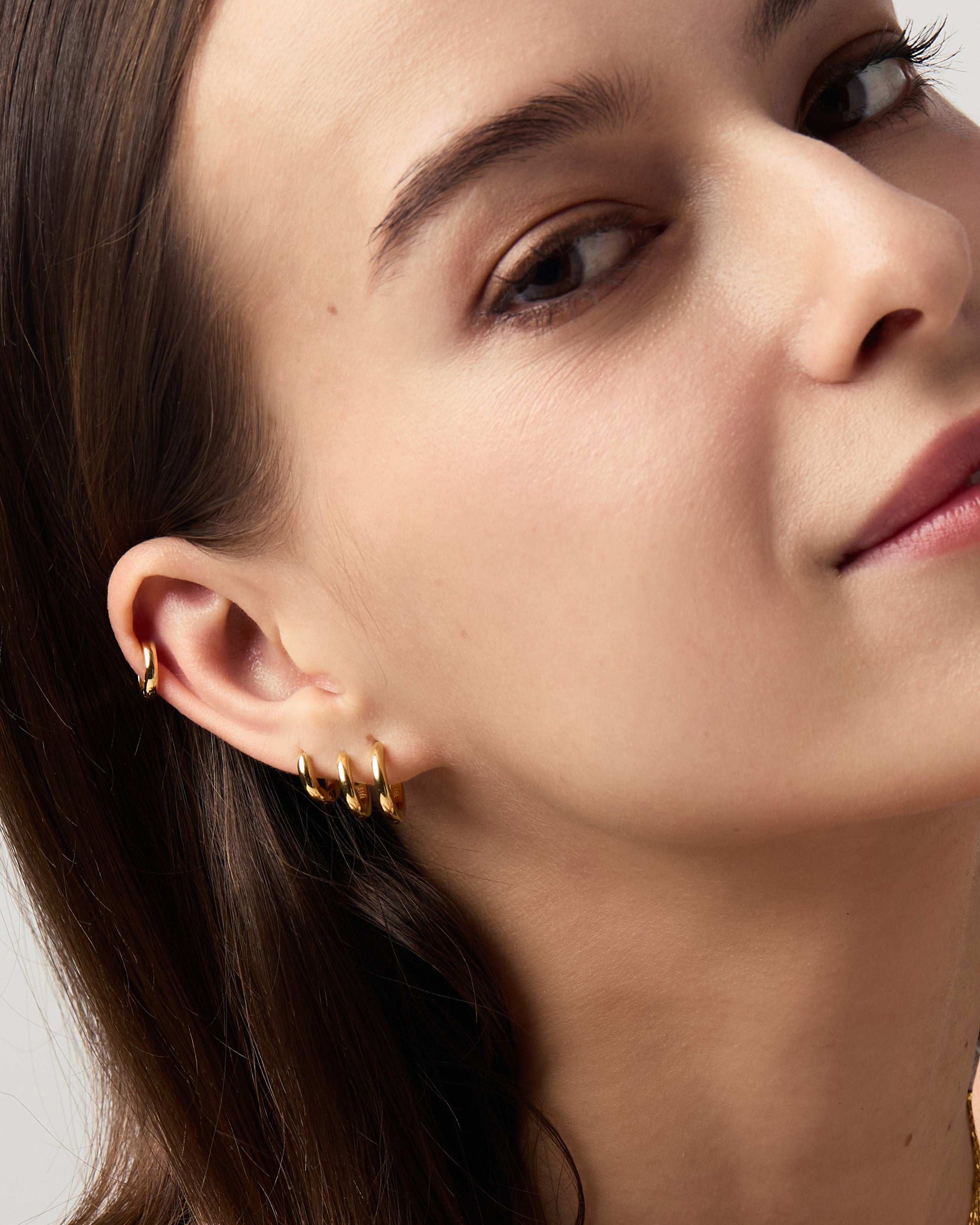 【HYERES LOR】25SS★ Subni (W) Marcel Earring Uzu Earring Gold – Lankri's