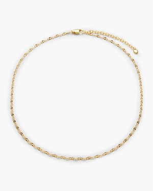 Shimmer Lip Chain Choker