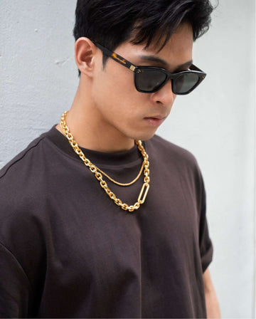 Utah Lee Large Necklace Gold Stack