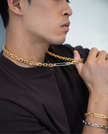 Utah Lee Two Tone Large Necklace Stack