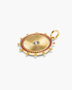 Zary White Sapphire Medallion