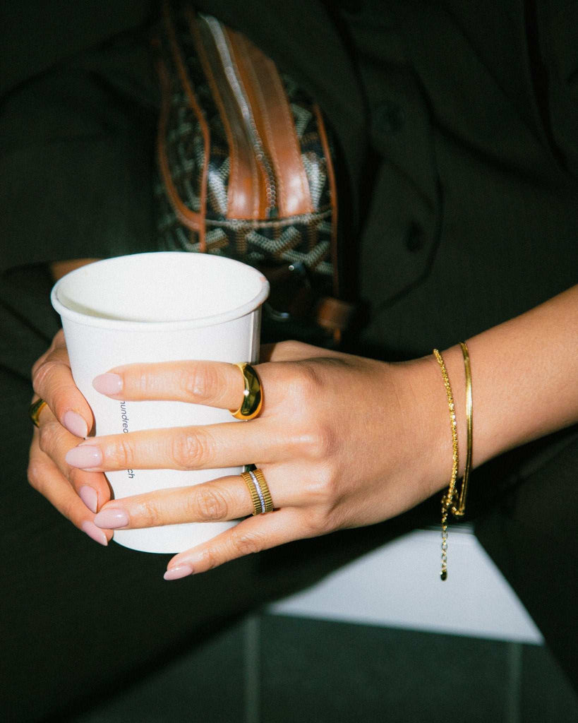 Ruffle Chain Statement Stack