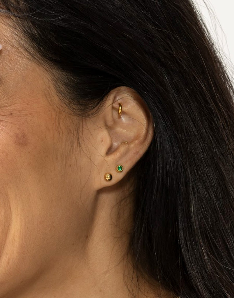 Gala Emerald Studs | LUAH Jewelry