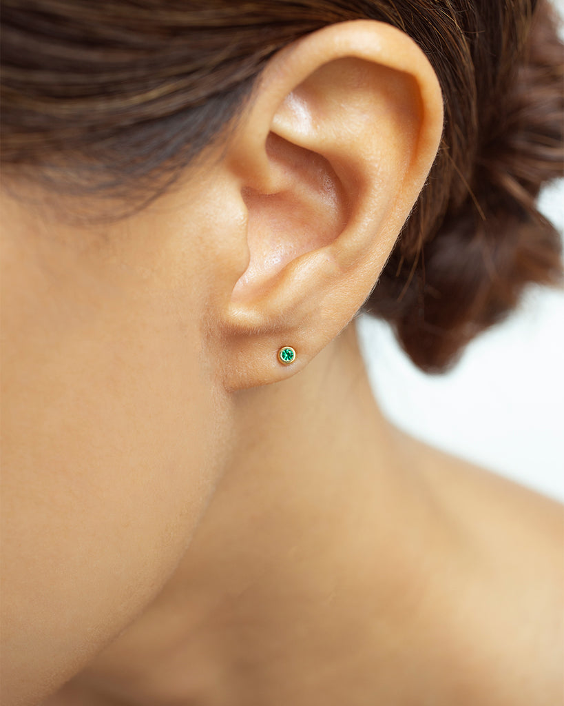 Eris Emerald Piercings | LUAH Jewelry