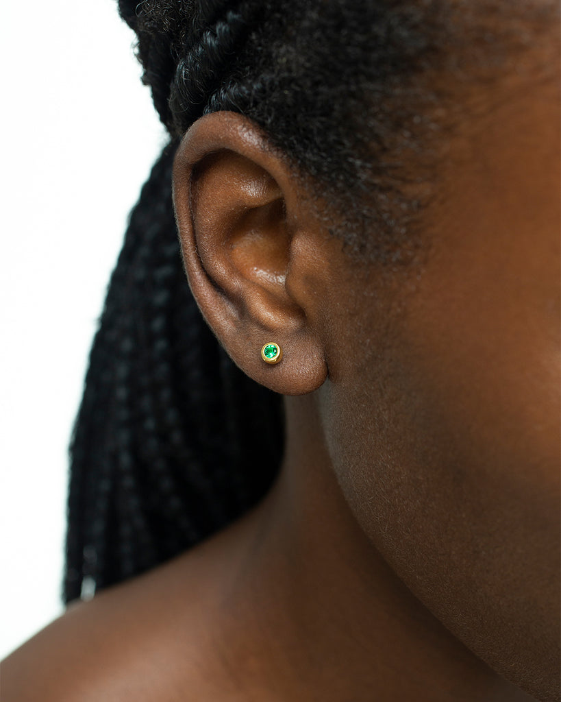 Gala Emerald Studs | LUAH Jewelry