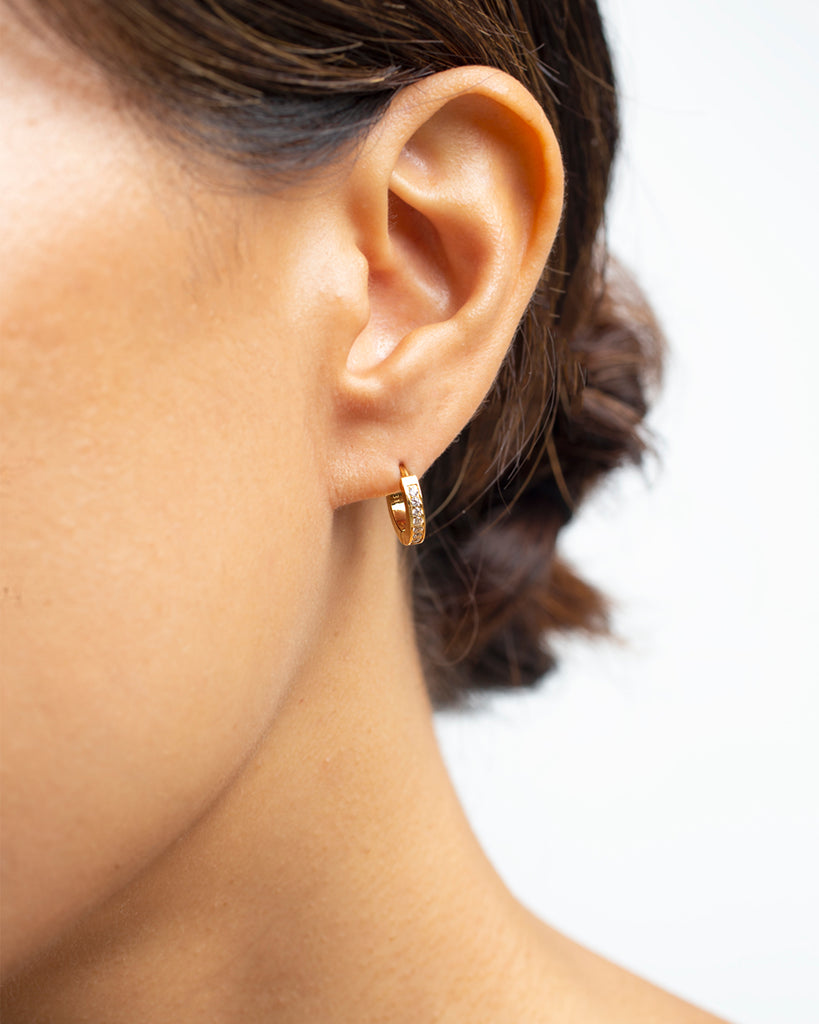 Iris Sapphire Huggies | LUAH Jewelry