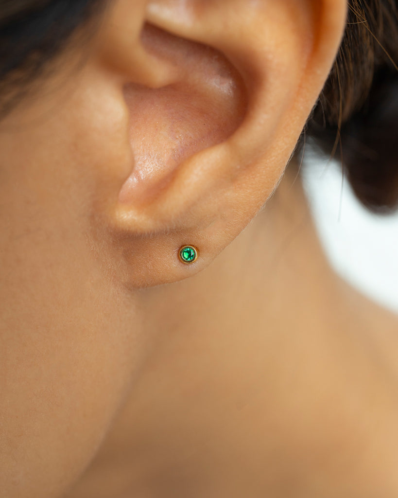 Eris Emerald Piercings | LUAH Jewelry
