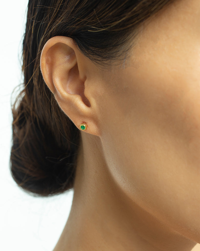 Gala Emerald Studs | LUAH Jewelry
